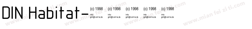 DIN Habitat字体转换